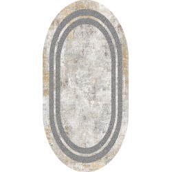Pamuk Dokuma Kaymaz Taban Oval Salon Halısı